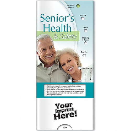 Pocket Slider Senior's Health And Safety Custom Printed As Low As 0.53